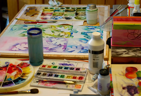 Pat's drawing table